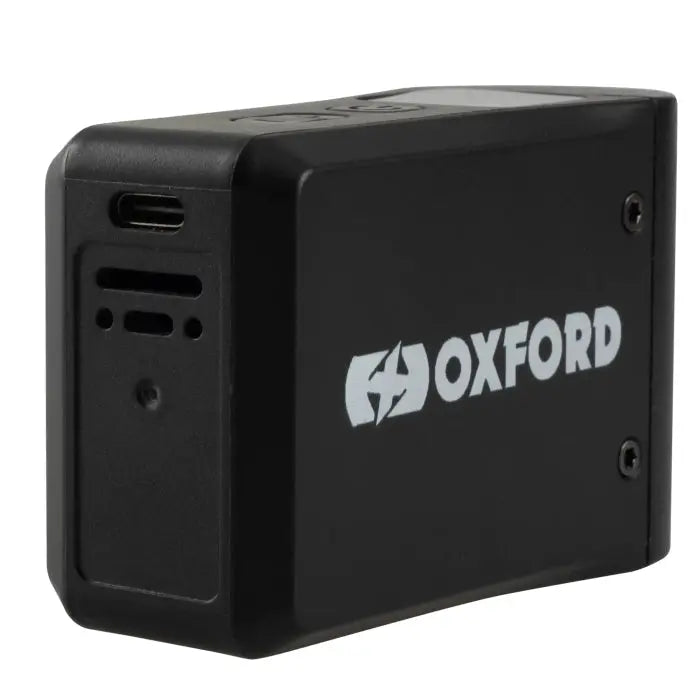 Oxford NanoJet Ultra Compact Cordless Tyre Inflator Black - 8cm x 5cm x 3cm FREE UK Delivery, FREE 365 Day Returns | Moto Central