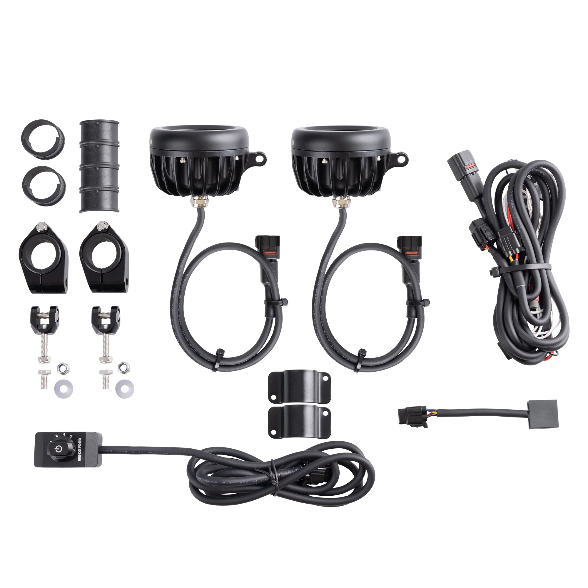 Oxford 4K Auxiliary Lights Black - 4480 Lumens