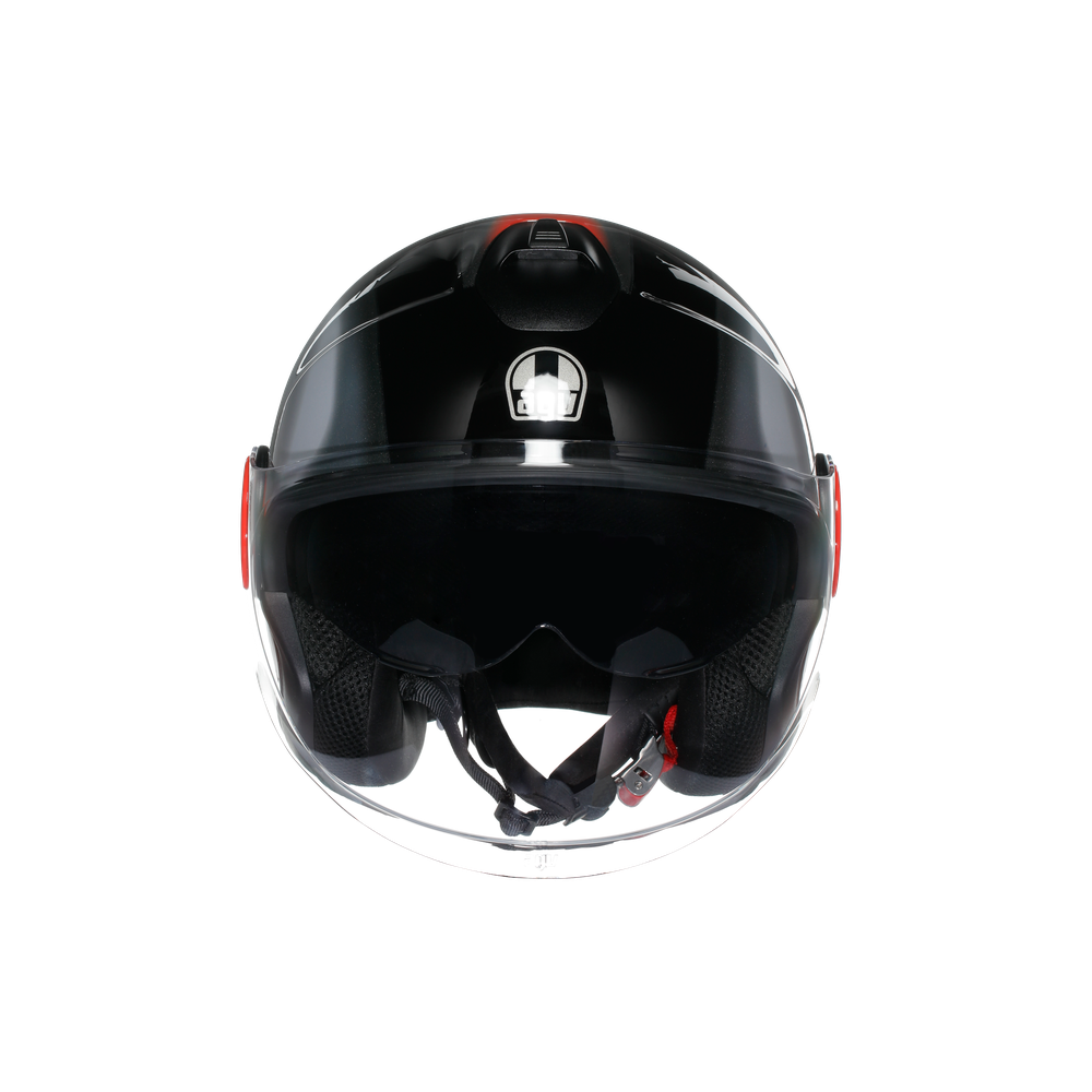AGV Eteres Levanto Black / Silver / Red