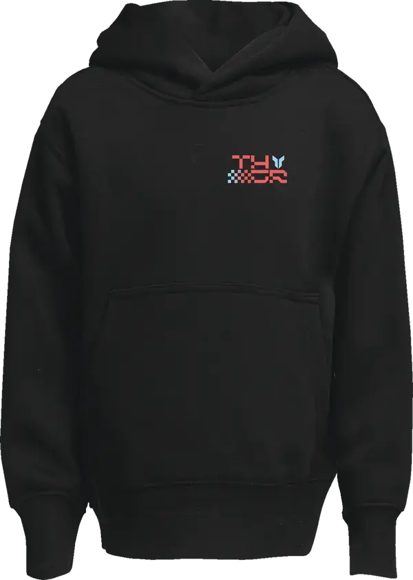 Thor Vantage Youth Pullover Hoodie Black - FREE UK Shipping, FREE 365 Day Returns | Moto Central