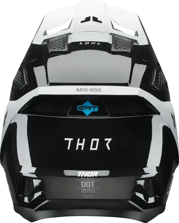 Thor Fleet Storm Black / White - FREE UK Shipping, FREE 365 Day Returns | Moto Central