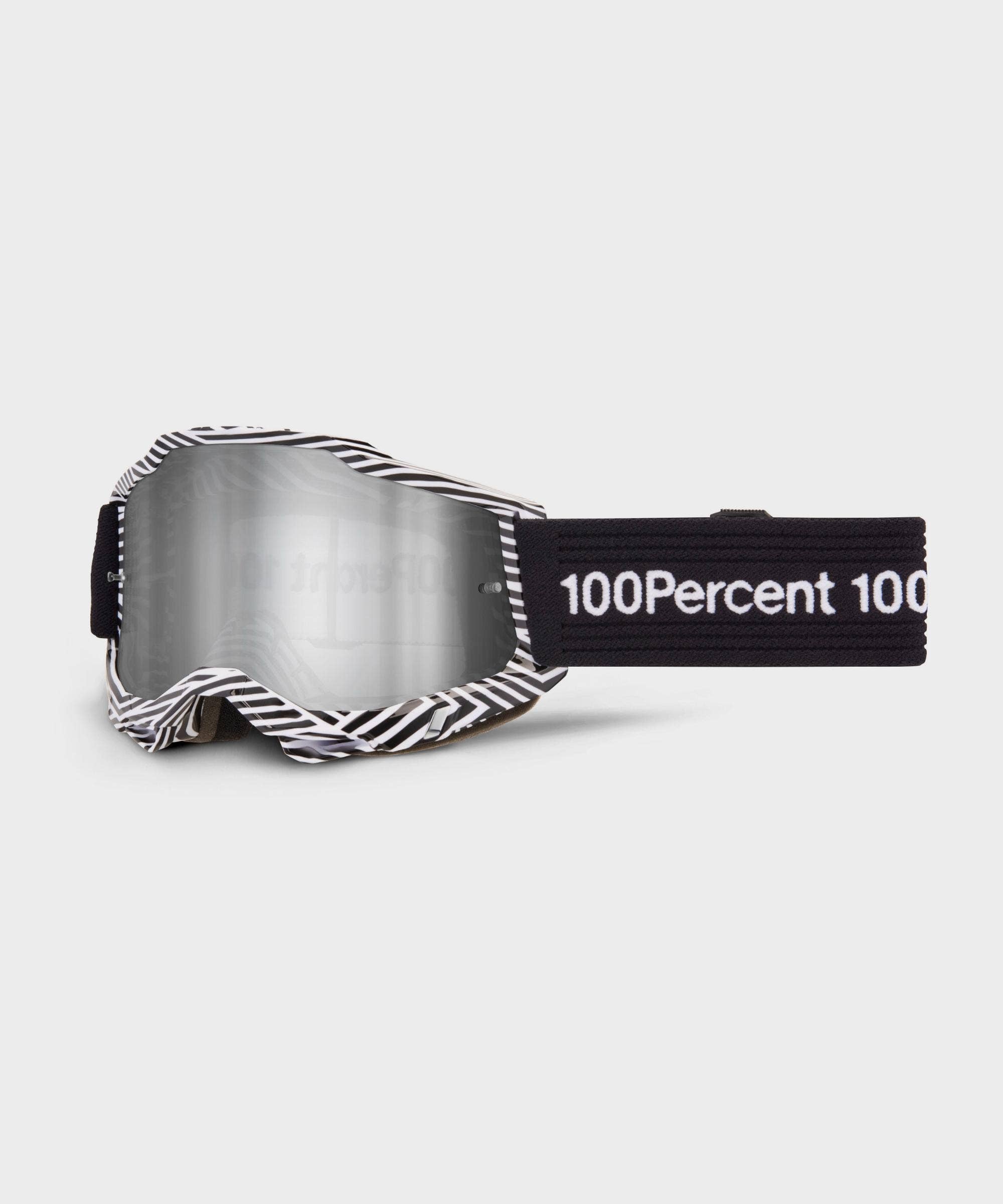 100% Accuri 2 Goggle Samba / Mirror Silver Lens - FREE UK Shipping, FREE 365 Day Returns | Moto Central
