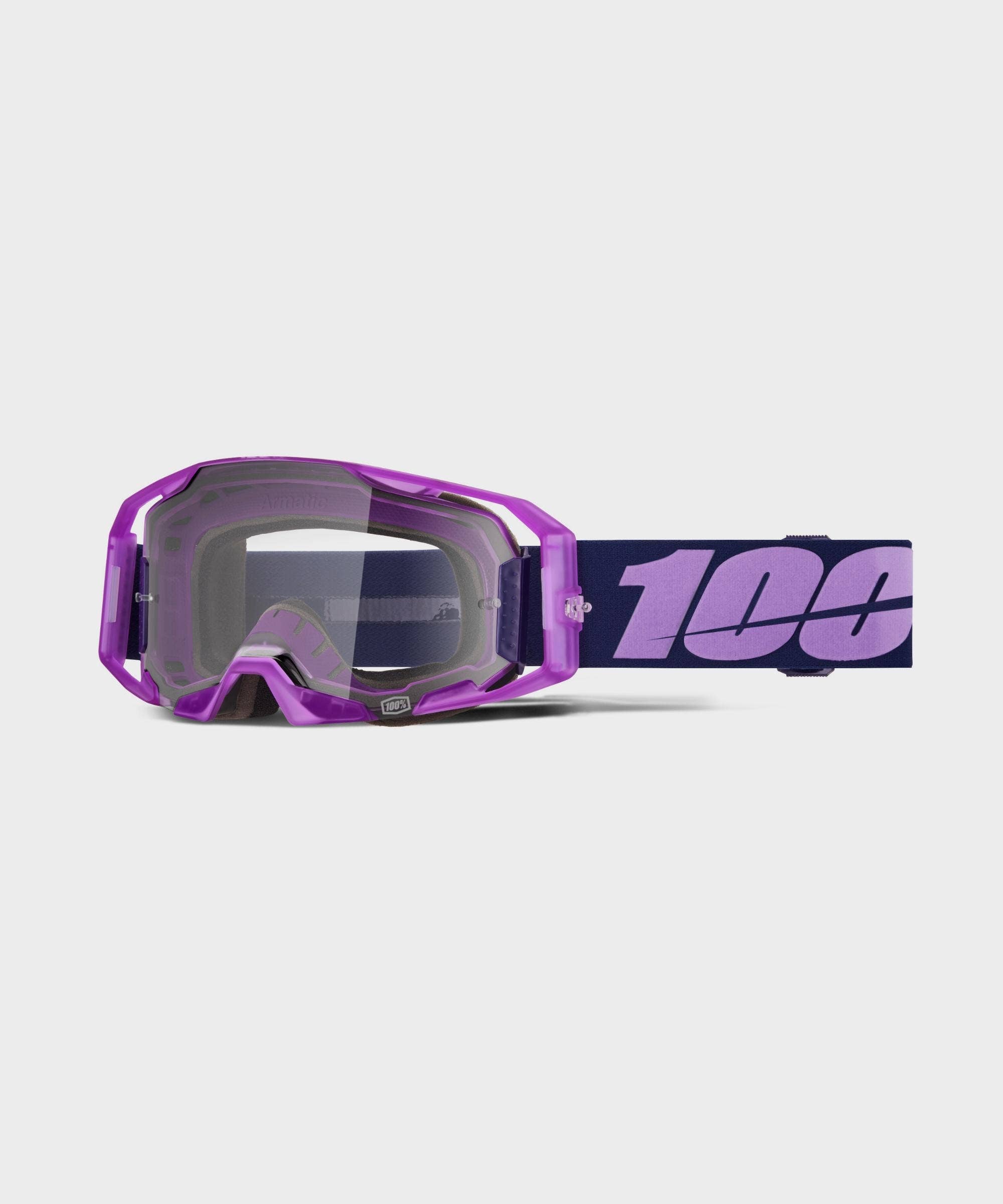 100% Armatic Goggles Toyoko / Clear Lens - FREE UK Shipping, FREE 365 Day Returns | Moto Central
