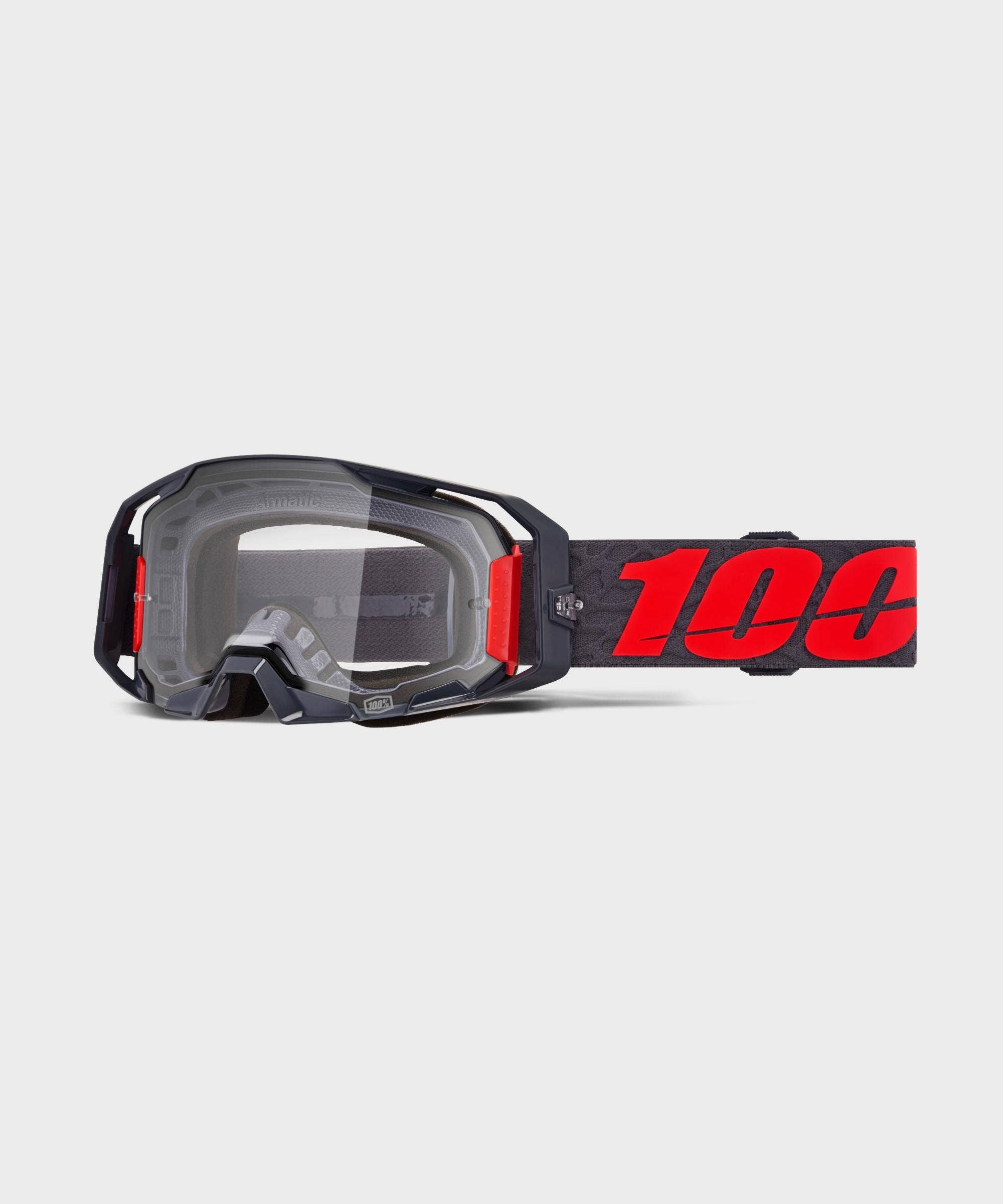 100% Armatic Goggles Turo / Clear Lens - FREE UK Shipping, FREE 365 Day Returns | Moto Central
