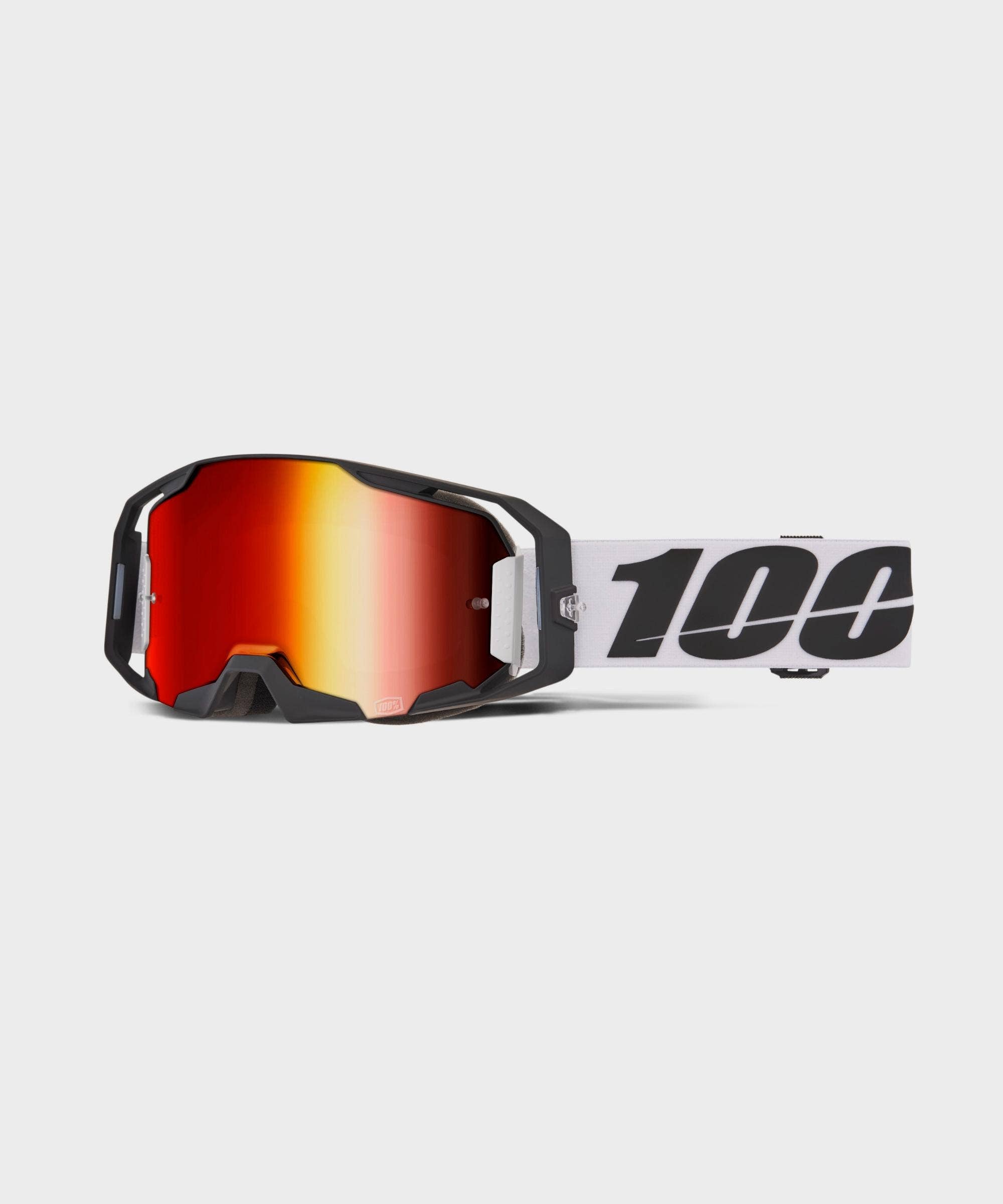 100% Armatic Goggles Caldwell / Mirror Red Lens - FREE UK Shipping, FREE 365 Day Returns | Moto Central