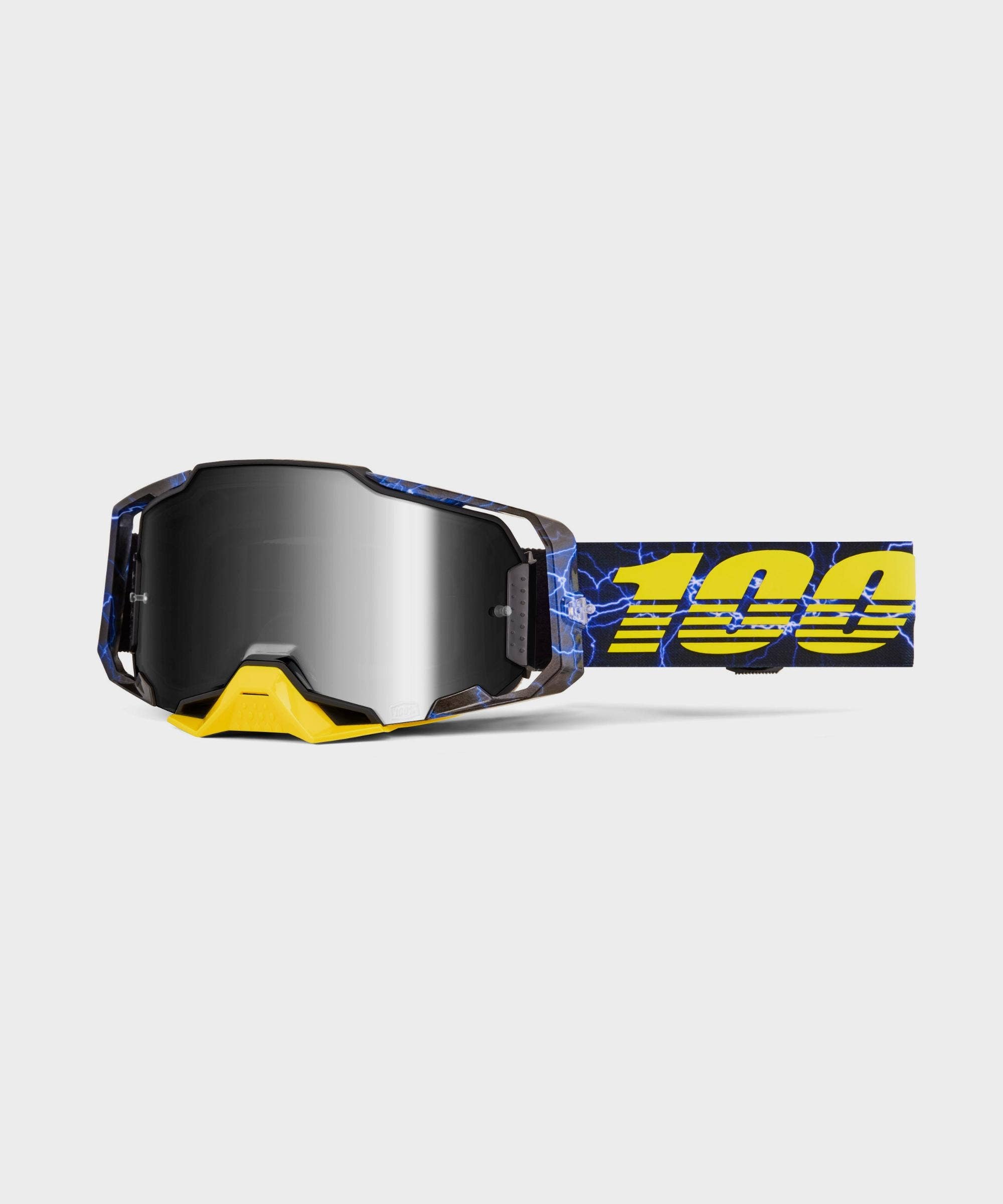 100% Armega Goggle Mirror Lens Furious / Silver Mirror Lens - FREE UK Shipping, FREE 365 Day Returns | Moto Central
