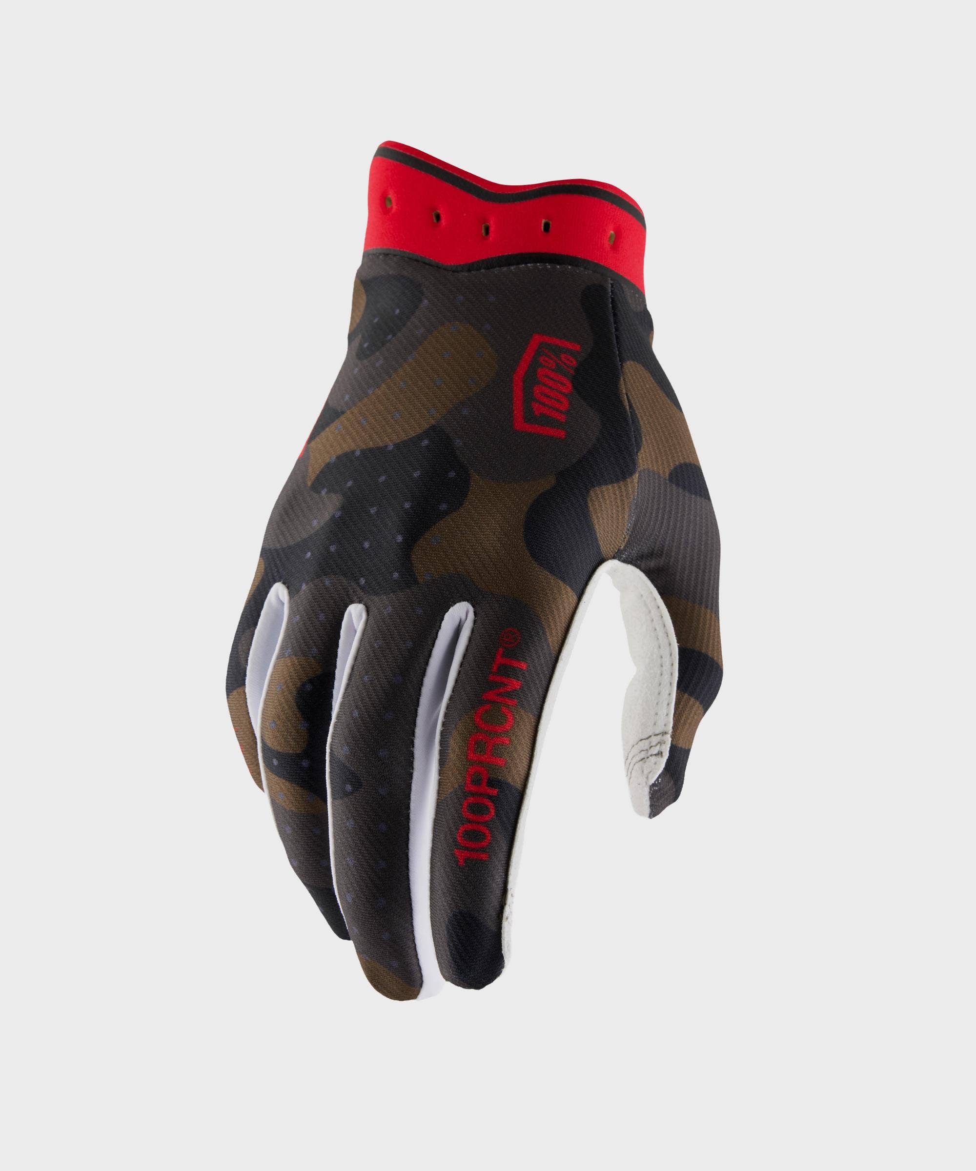 100% iTRACK Gloves Camo - FREE UK Shipping, FREE 365 Day Returns | Moto Central