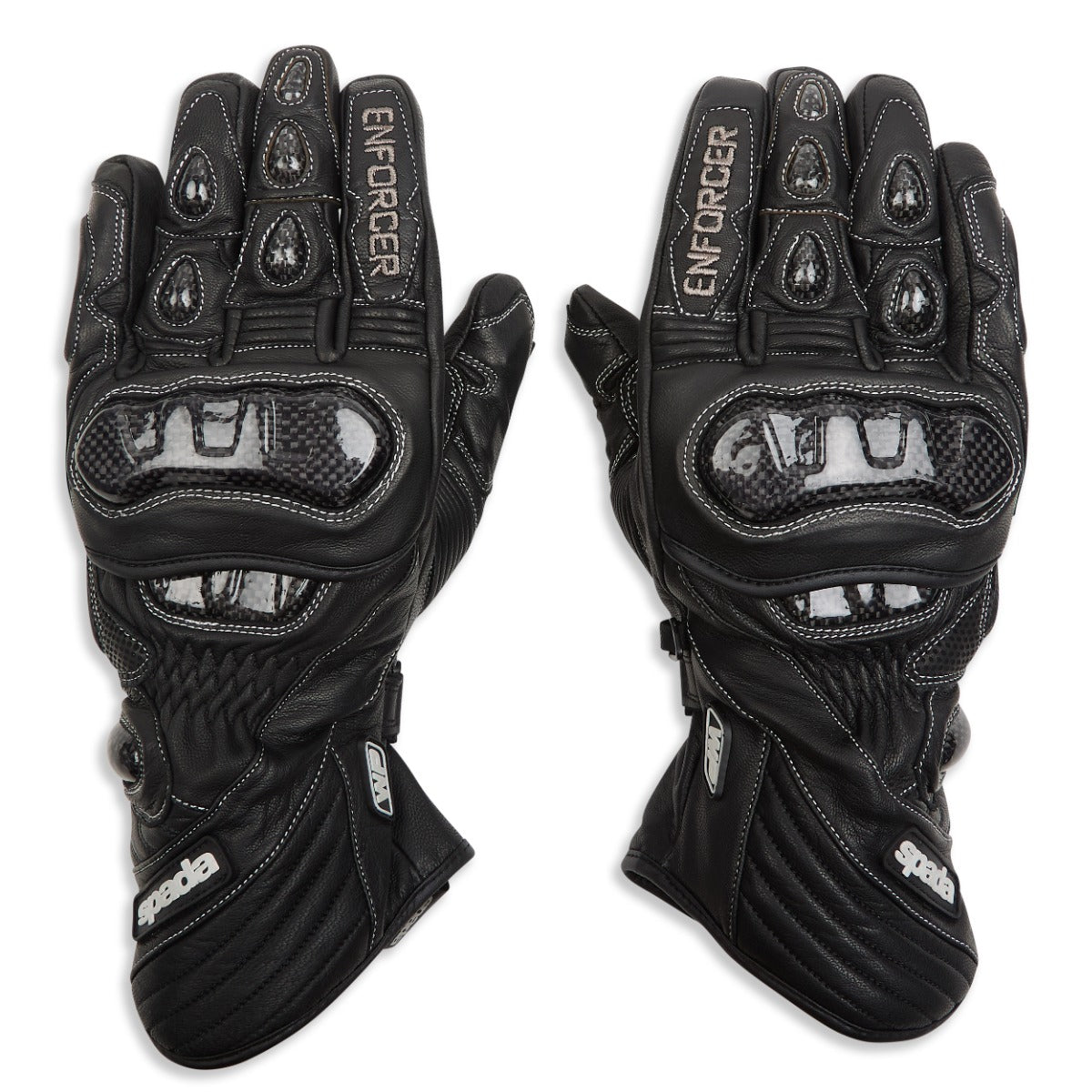 Spada Enforcer Waterproof CE Leather Gloves Black FREE UK Delivery, FREE 365 Day Returns | Moto Central