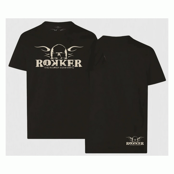 Rokker Logo T-Shirt Black FREE UK Delivery, FREE 365 Day Returns | Moto Central