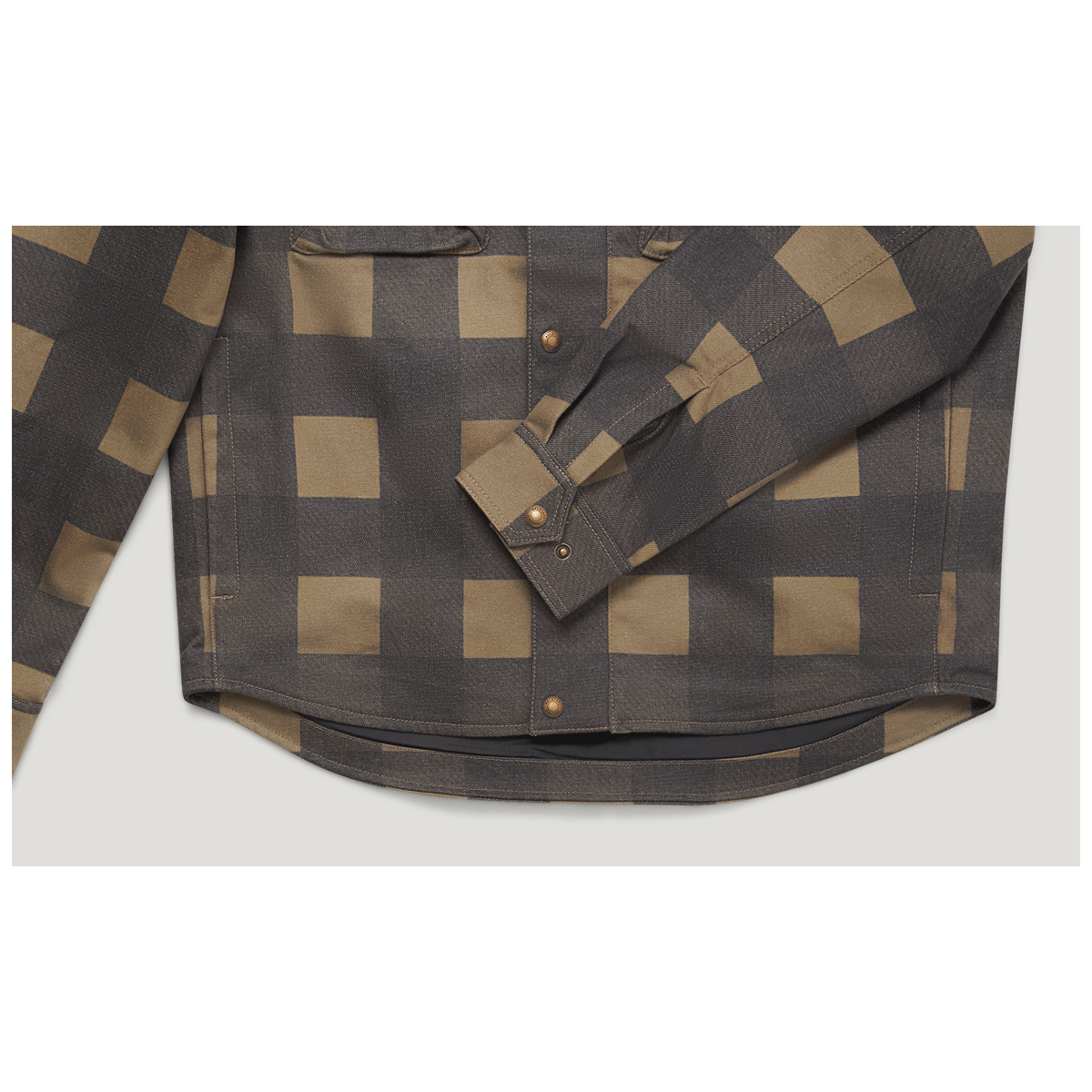 Belstaff Mansion Riding Shirt Chequered Olive / Black FREE UK Delivery, FREE 365 Day Returns | Moto Central