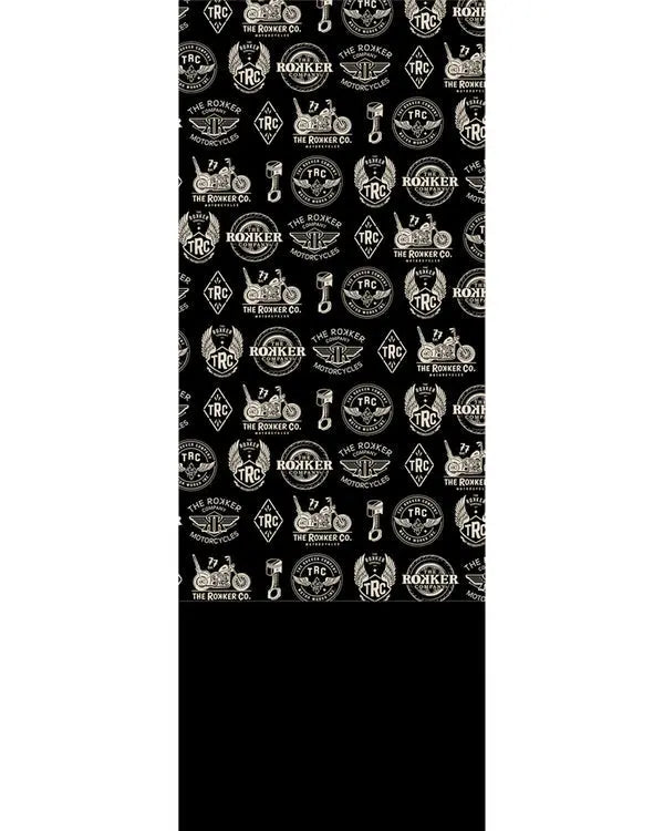 Rokker Fleece Neck Warmer Logos Black FREE UK Delivery, FREE 365 Day Returns | Moto Central