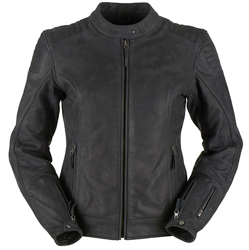 Furygan Debbie Ladies Leather Jacket Black FREE UK Delivery, FREE 365 Day Returns | Moto Central