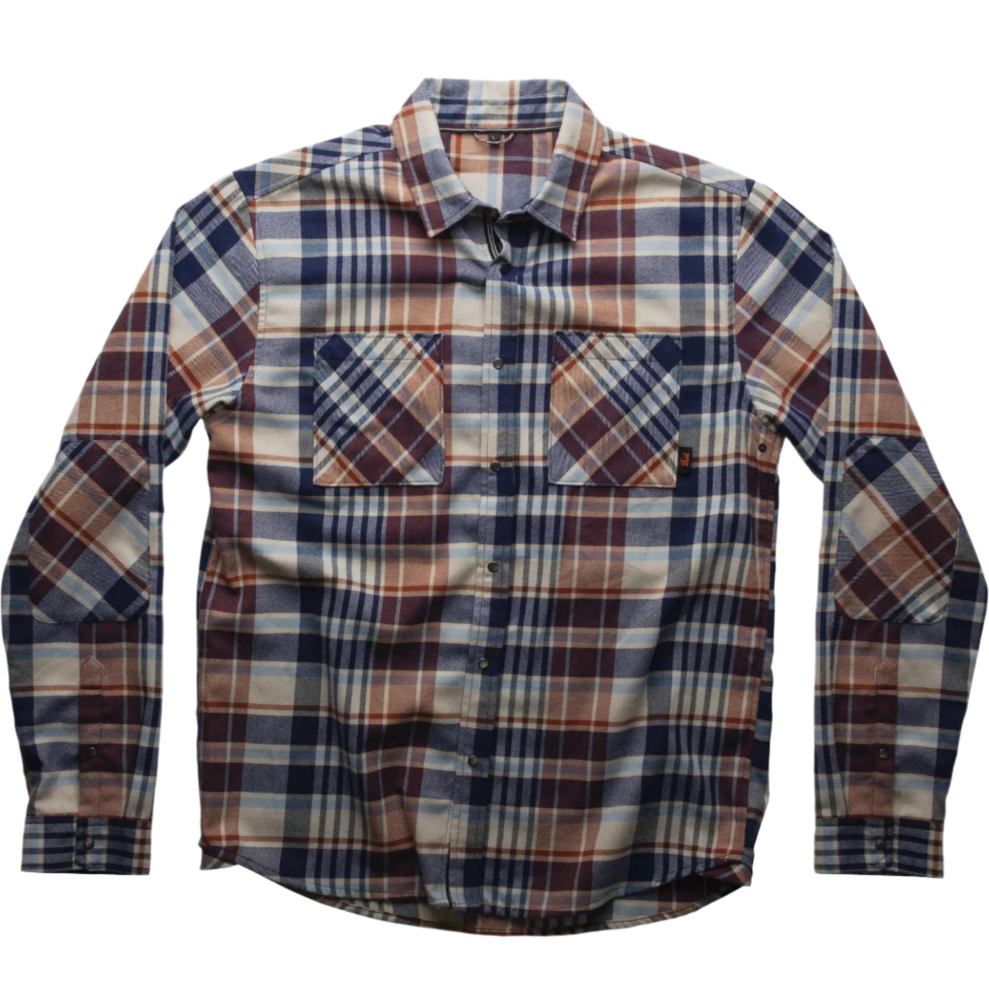 FOX Everyday Long Sleeve Flannel Shirt Orange / Blue / Tan - FREE UK Shipping, FREE 365 Day Returns | Moto Central