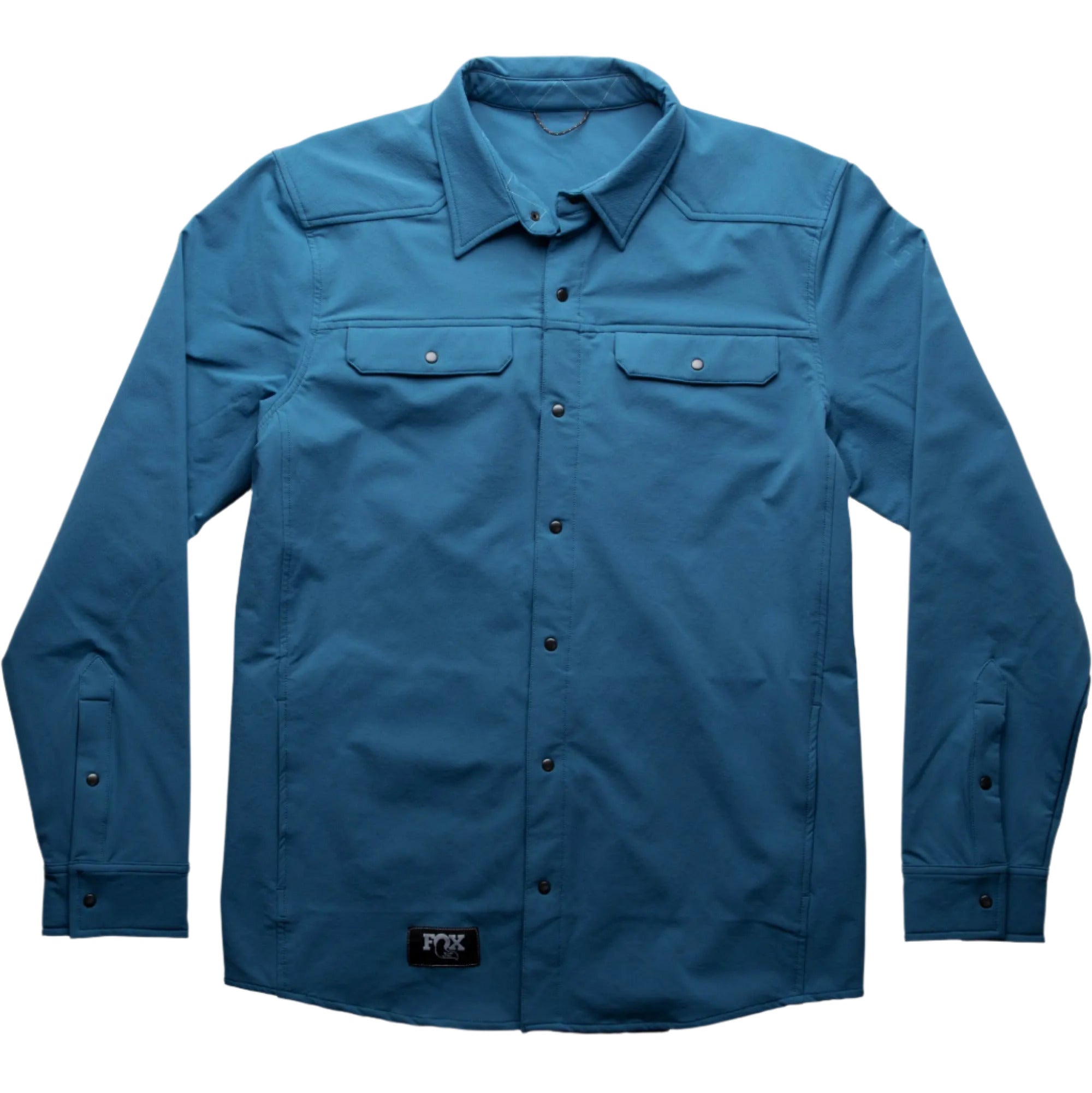 FOX Cruise Shirt Jacket Blue - FREE UK Shipping, FREE 365 Day Returns | Moto Central