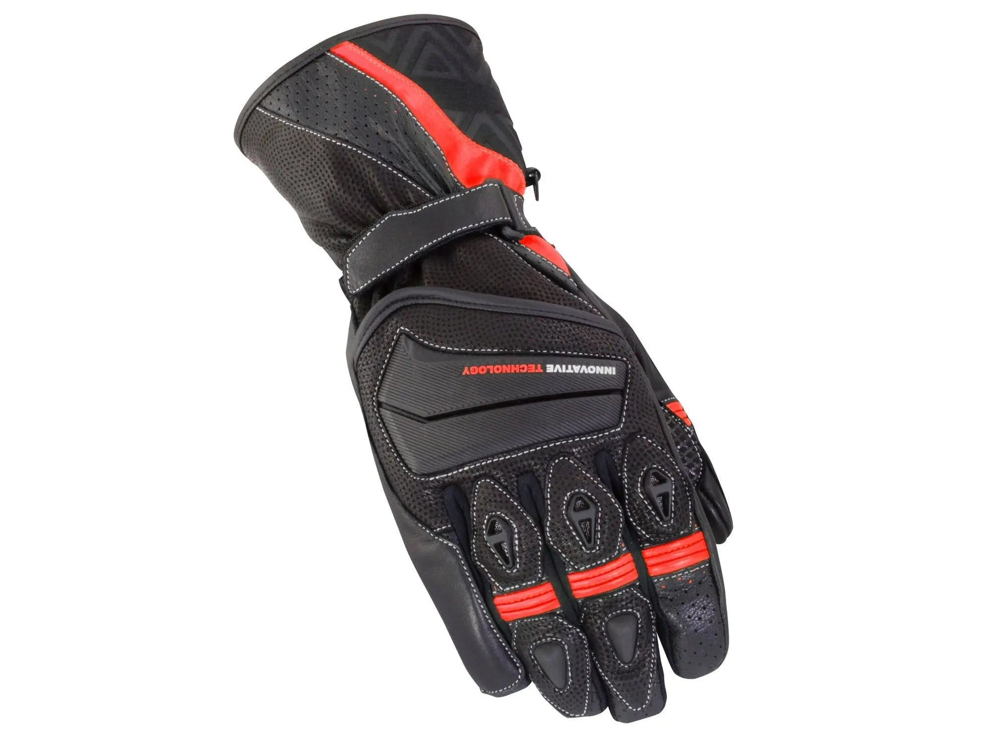Bike It Spyder Summer Road Gloves Black / Red - FREE UK Shipping, FREE 365 Day Returns | Moto Central