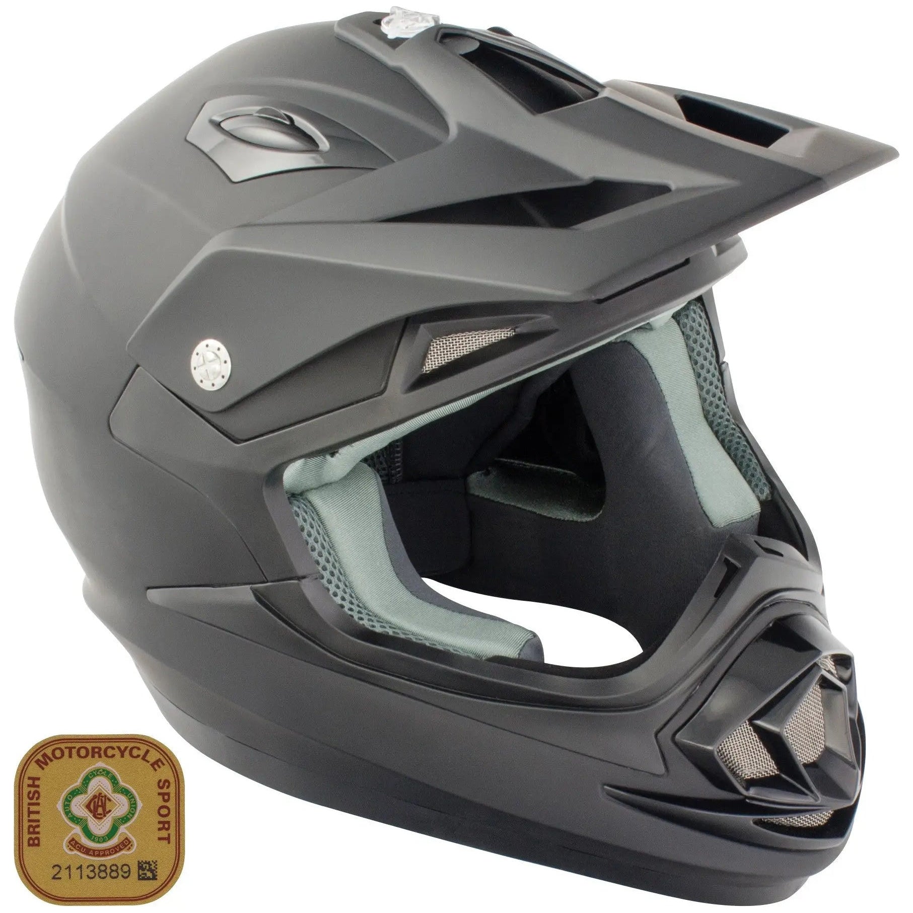 GSB XP-14B MX Off-Road Helmet Matt Plain Black - FREE UK Shipping, FREE 365 Day Returns | Moto Central