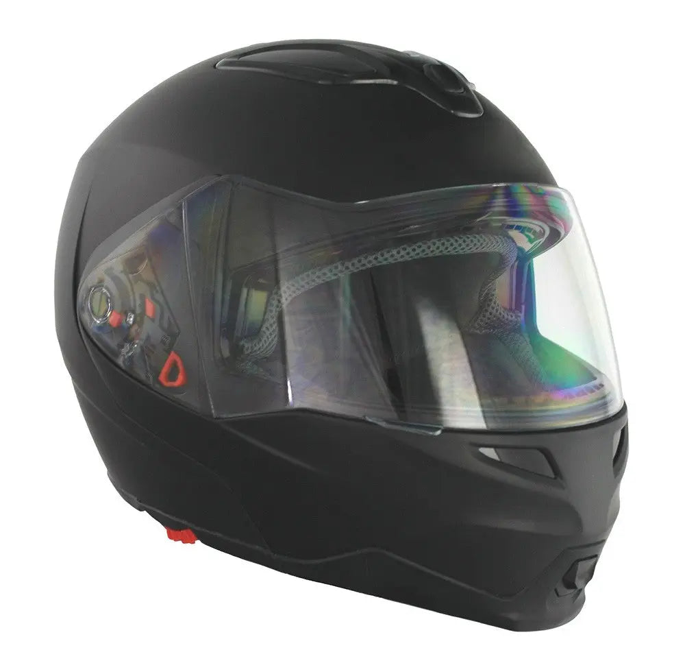 GSB G-339 Flip-Up Helmet Matt Plain Black - FREE UK Shipping, FREE 365 Day Returns | Moto Central