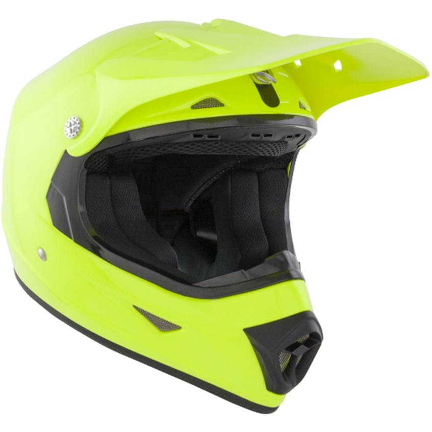 GSB XP-7 MX Off Road Kids Gloss Plain Fluo Yellow