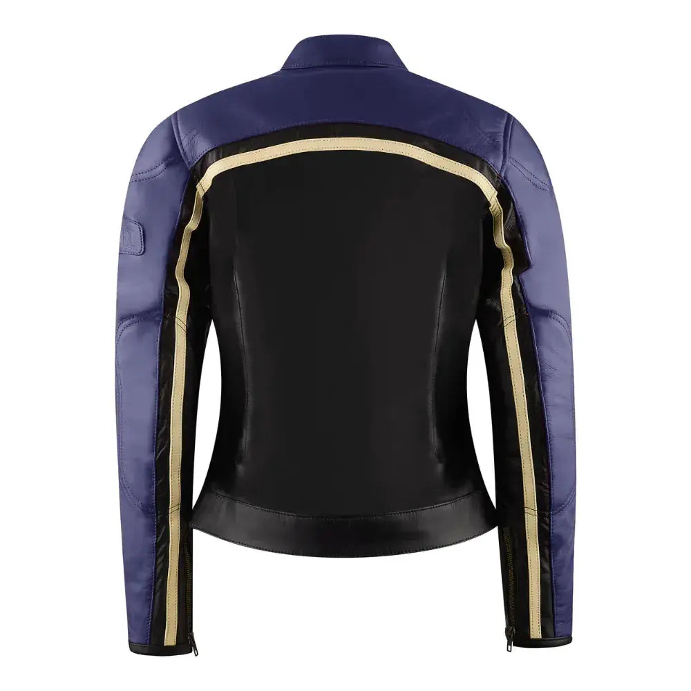 MotoGirl Hayley Ladies Leather Jacket Purple FREE UK Delivery, FREE 365 Day Returns | Moto Central