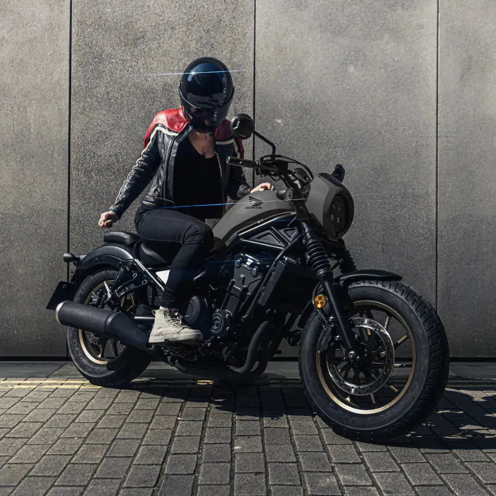 MotoGirl Hayley Ladies Leather Jacket Red FREE UK Delivery, FREE 365 Day Returns | Moto Central