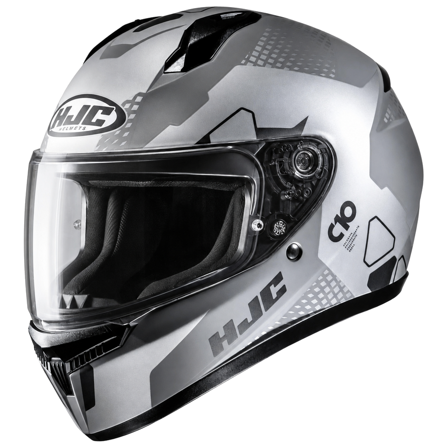 HJC C10 Aspa MC5SF Black full-face motorcycle helmet with clear visor
