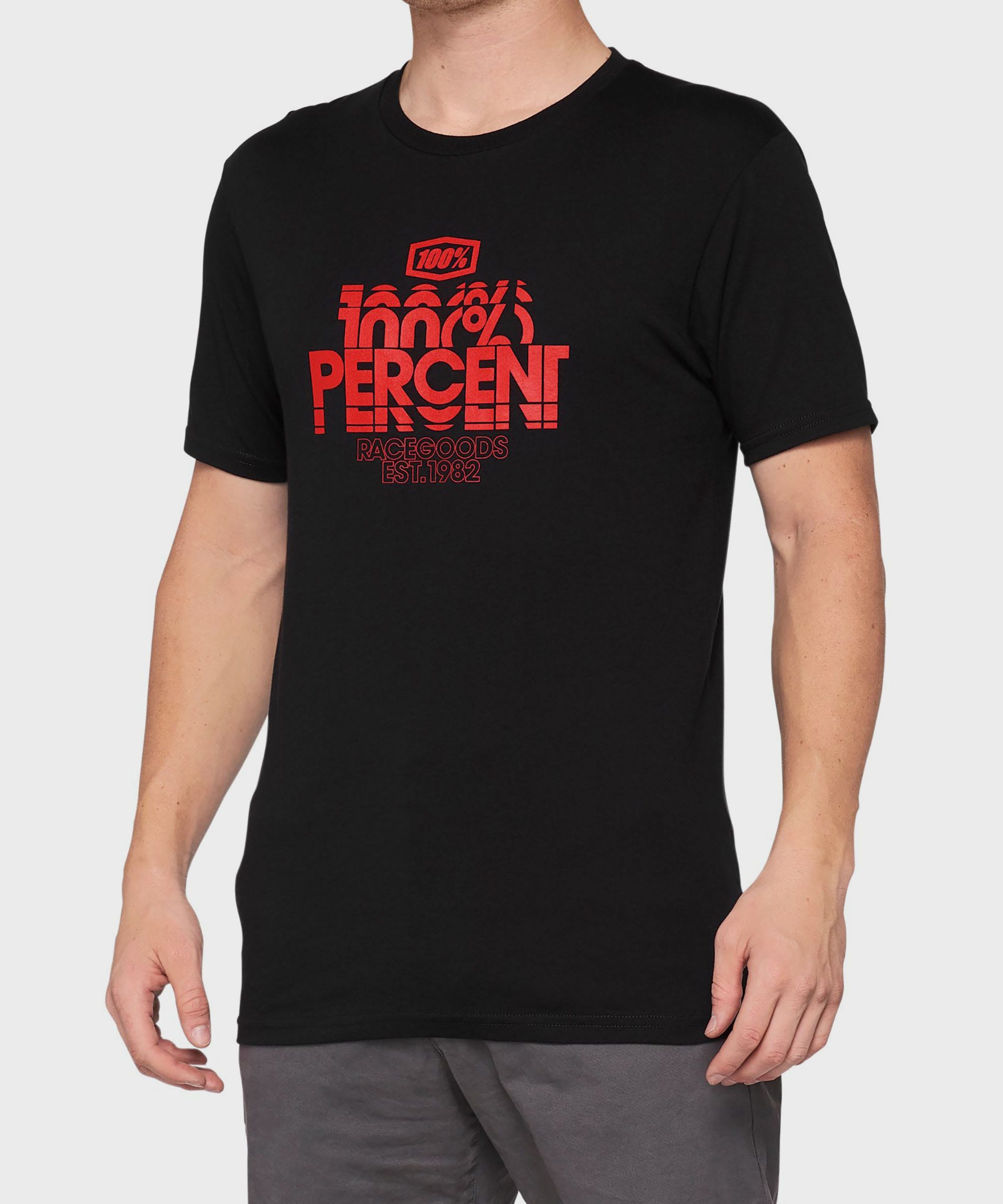 100% Roggar T-Shirt Black - FREE UK Shipping, FREE 365 Day Returns | Moto Central