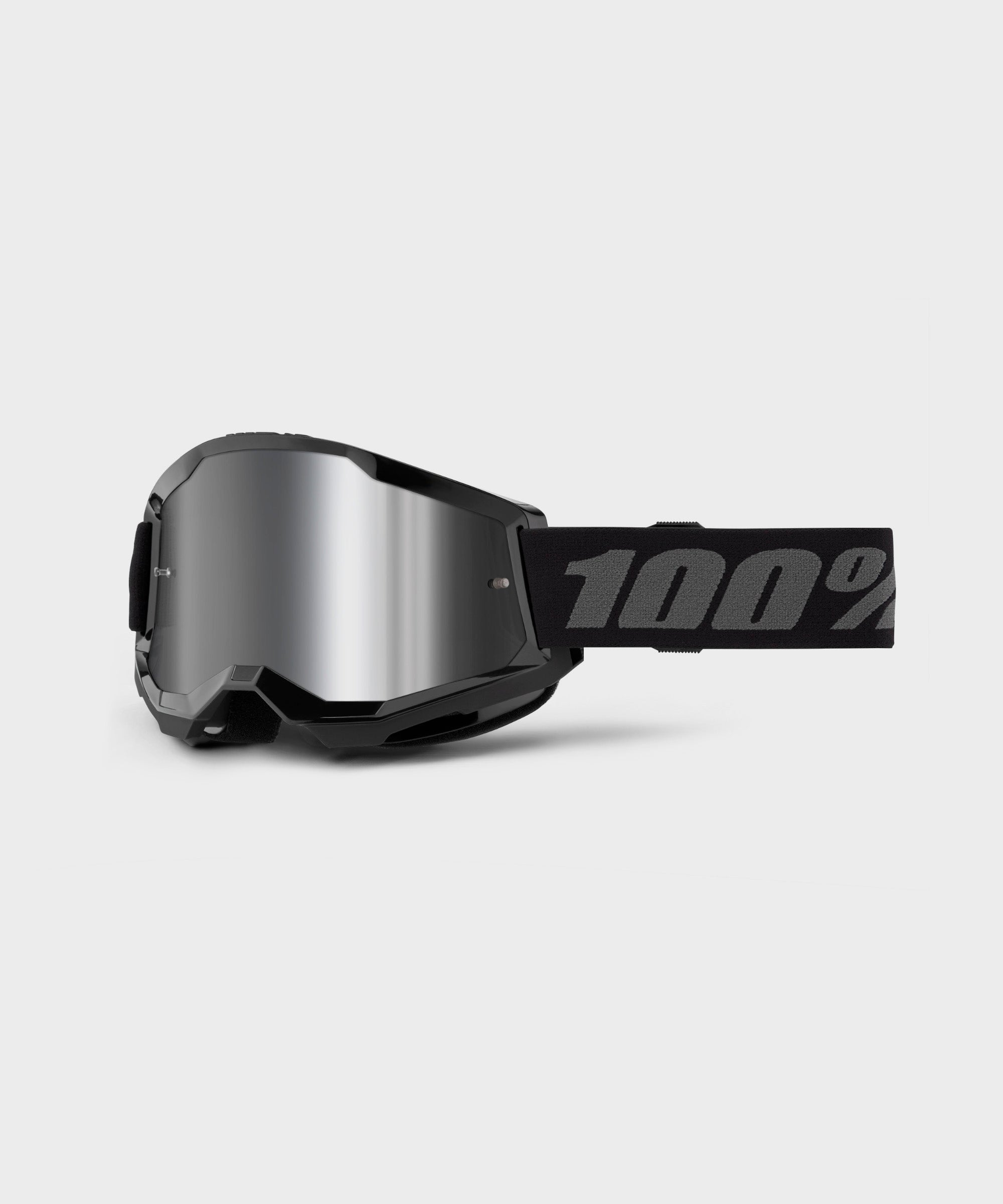 100% Strata 2 Youth Goggle Fletcher / Mirror Silver Lens - FREE UK Shipping, FREE 365 Day Returns | Moto Central