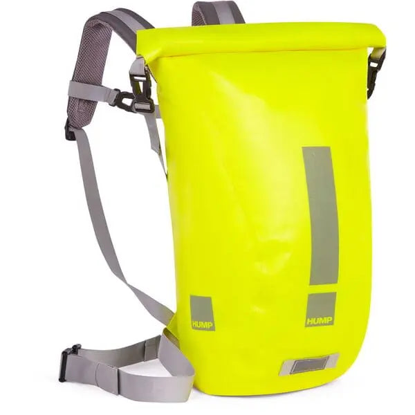 HUMP Reflective Waterproof Backpack Hi-Viz Yellow - FREE UK Shipping, FREE 365 Day Returns | Moto Central