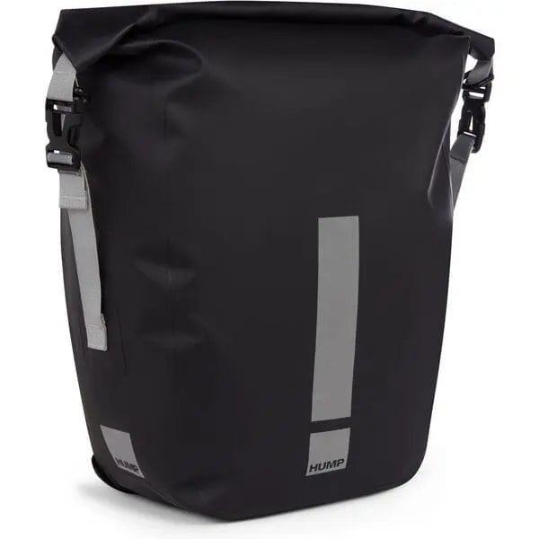 HUMP Reflective Waterproof Single Pannier Black - FREE UK Shipping, FREE 365 Day Returns | Moto Central