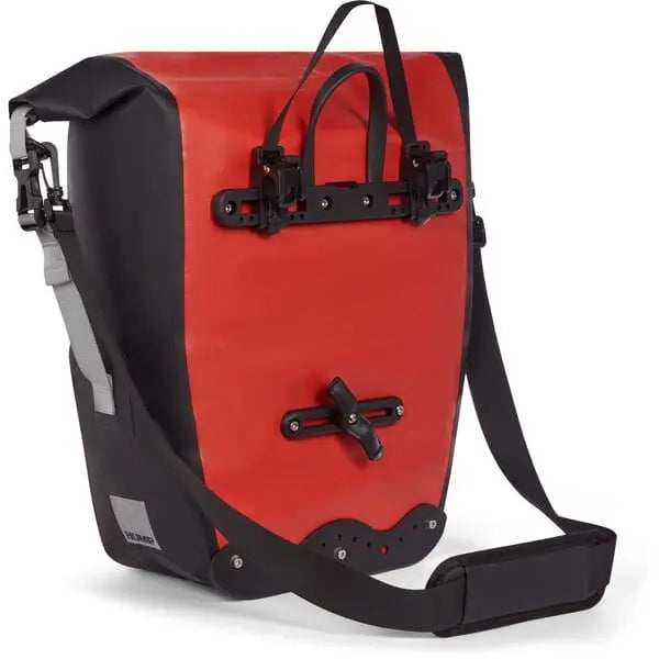 HUMP Reflective Waterproof Single Pannier Red - FREE UK Shipping, FREE 365 Day Returns | Moto Central
