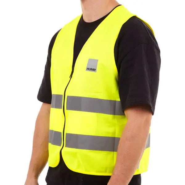 HUMP Reflective Packable Vest Hi-Viz Yellow - FREE UK Shipping, FREE 365 Day Returns | Moto Central