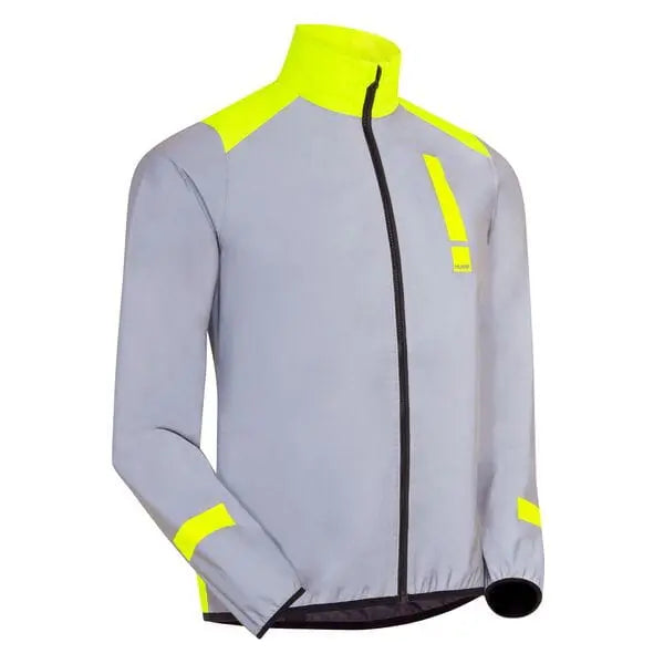 HUMP Ultra Reflect Waterproof Jacket Reflective Silver / Hi-Viz Yellow - FREE UK Shipping, FREE 365 Day Returns | Moto Central