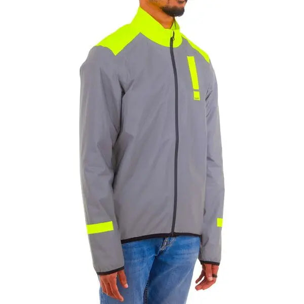 HUMP Ultra Reflect Waterproof Jacket Reflective Silver / Hi-Viz Yellow - FREE UK Shipping, FREE 365 Day Returns | Moto Central