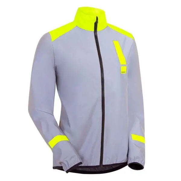 HUMP Ultra Reflect Waterproof Ladies Jacket Reflective Silver / Hi-Viz Yellow - FREE UK Shipping, FREE 365 Day Returns | Moto Central
