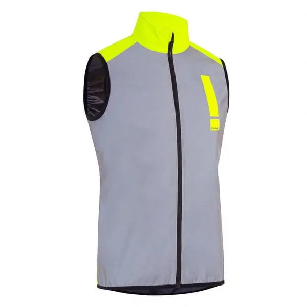 HUMP Ultra Reflect Gilet Reflective Silver / Hi-Viz Yellow - FREE UK Shipping, FREE 365 Day Returns | Moto Central