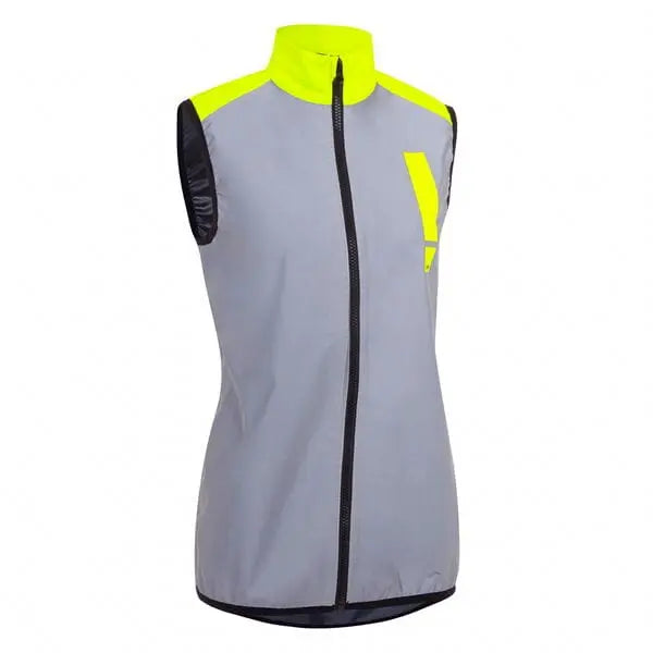 HUMP Ultra Reflect Ladies Gilet Reflective Silver / Hi-Viz Yellow - FREE UK Shipping, FREE 365 Day Returns | Moto Central