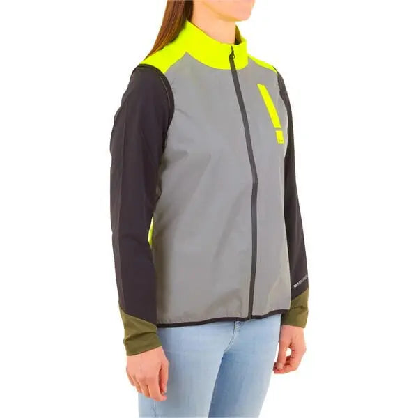 HUMP Ultra Reflect Ladies Gilet Reflective Silver / Hi-Viz Yellow - FREE UK Shipping, FREE 365 Day Returns | Moto Central