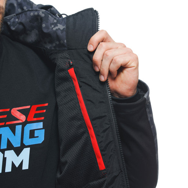 Dainese Ignite Hooded Textile Jacket Black / Camo Grey