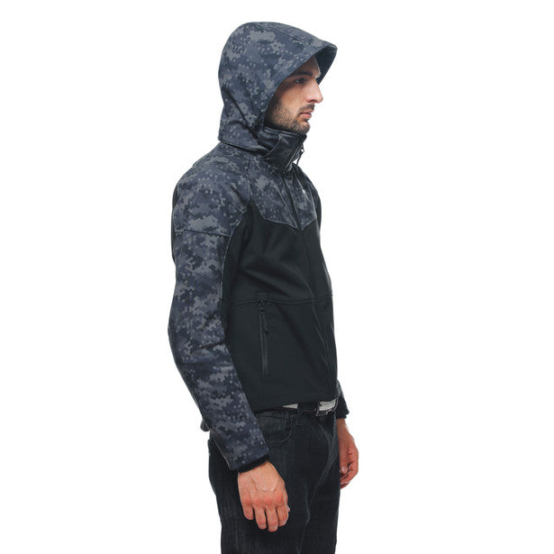 Dainese Ignite Hooded Textile Jacket Black / Camo Grey