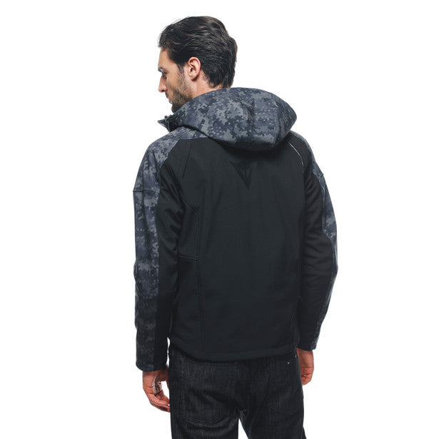 Dainese Ignite Hooded Textile Jacket Black / Camo Grey