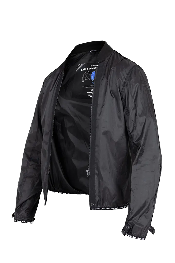 John Doe Windblock Mid Layer Jacket Black - FREE UK Shipping, FREE 365 Day Returns | Moto Central
