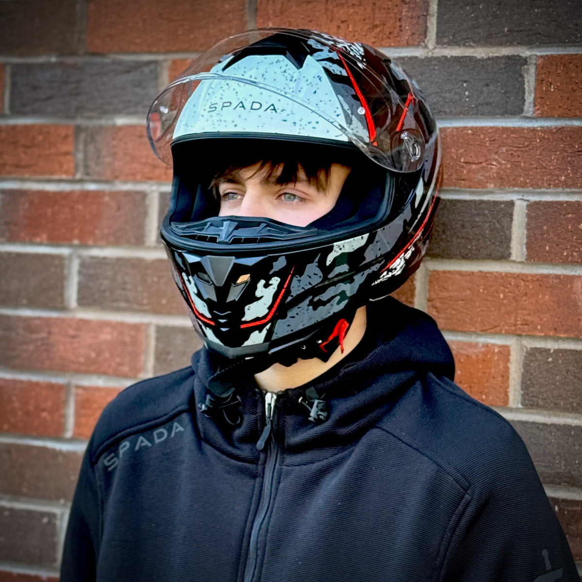 Spada Raiden 2 Meisai Red Camo Red FREE UK Delivery, FREE 365 Day Returns | Moto Central