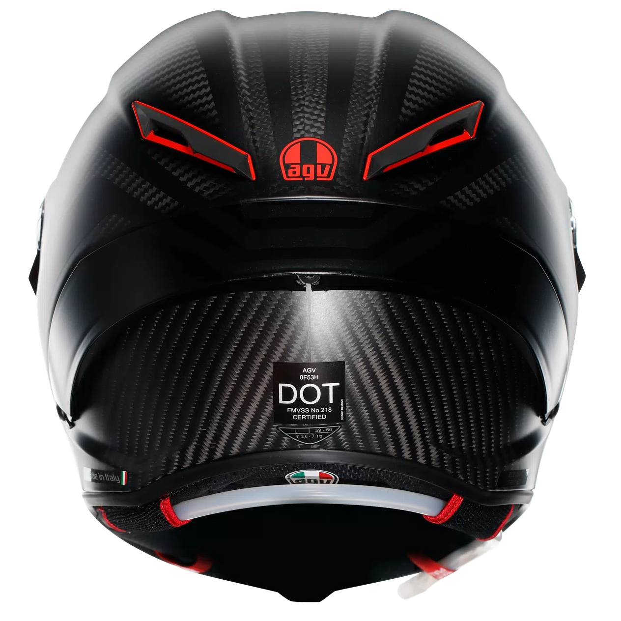 AGV Pista GP-RR ECE 22.06 Intrepido Carbon / Black / Red - FREE UK Delivery, FREE 365 Day Returns | Moto Central