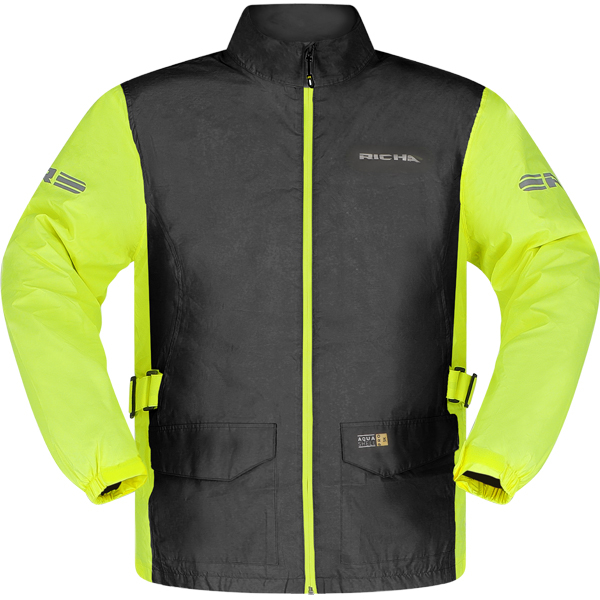 Richa Monsoon Rain Over Jacket Black / Fluo Yellow