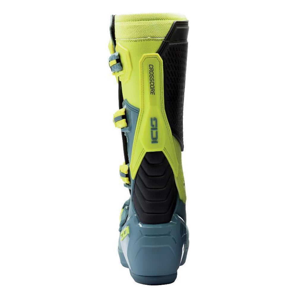 Sidi Crosscore CE Boots Petrol / Fluo Yellow
