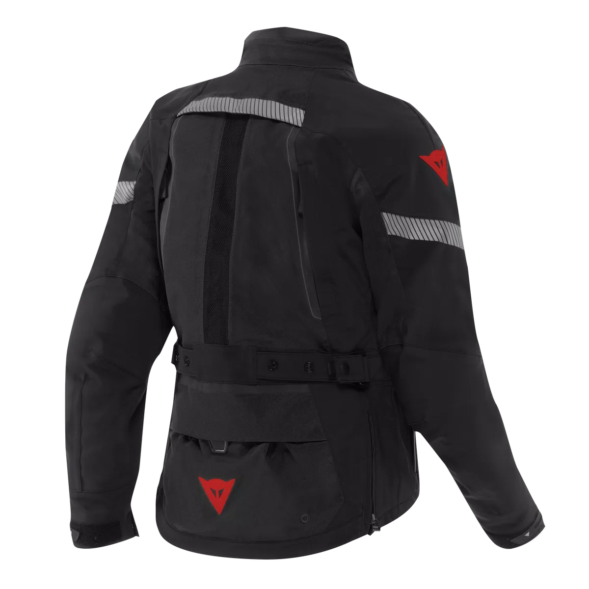 Dainese Mangen Absoluteshell Pro women’s D-Dry textile jacket in Black/Black, rear view