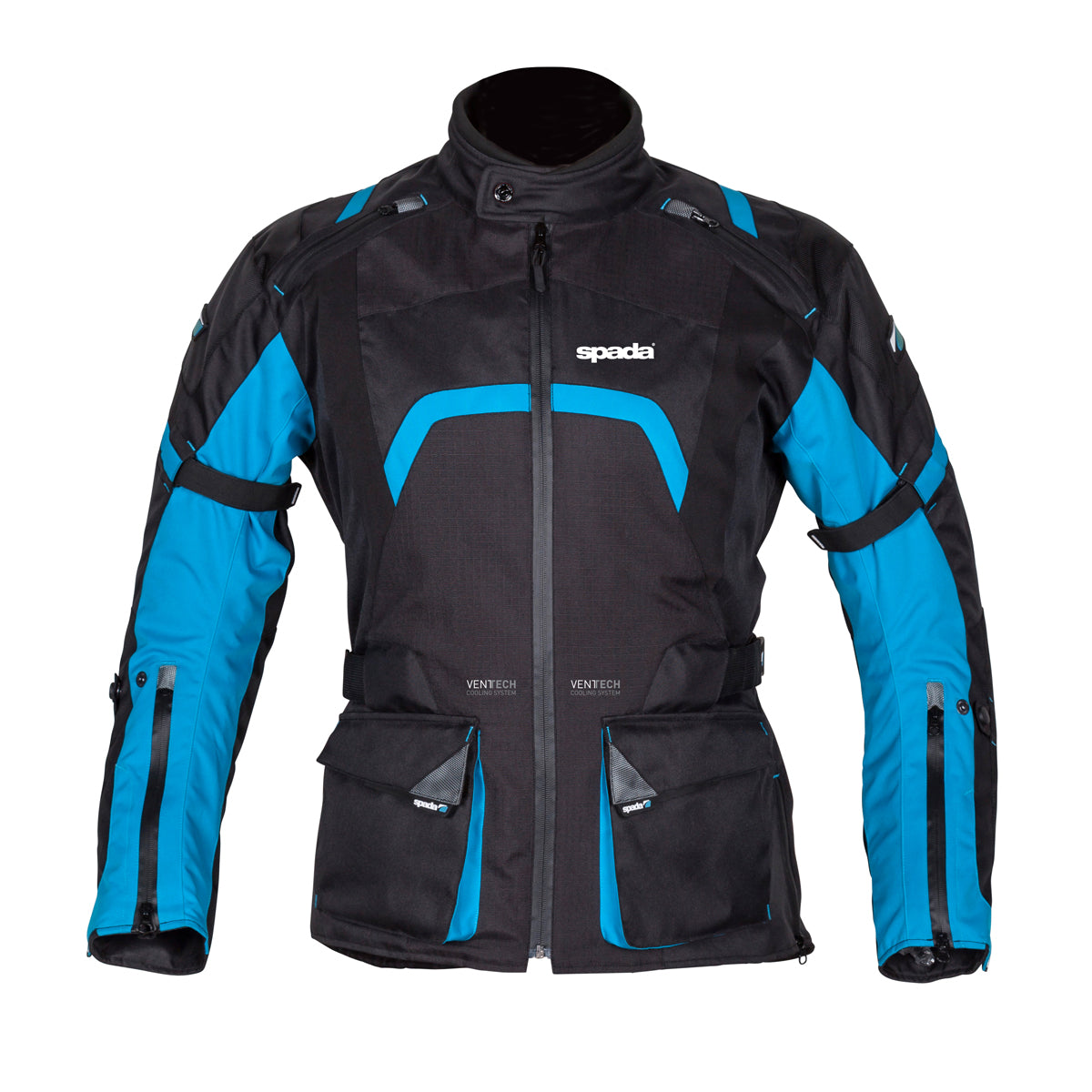 Spada Base Textile Jacket Black / Blue FREE UK Delivery, FREE 365 Day Returns | Moto Central