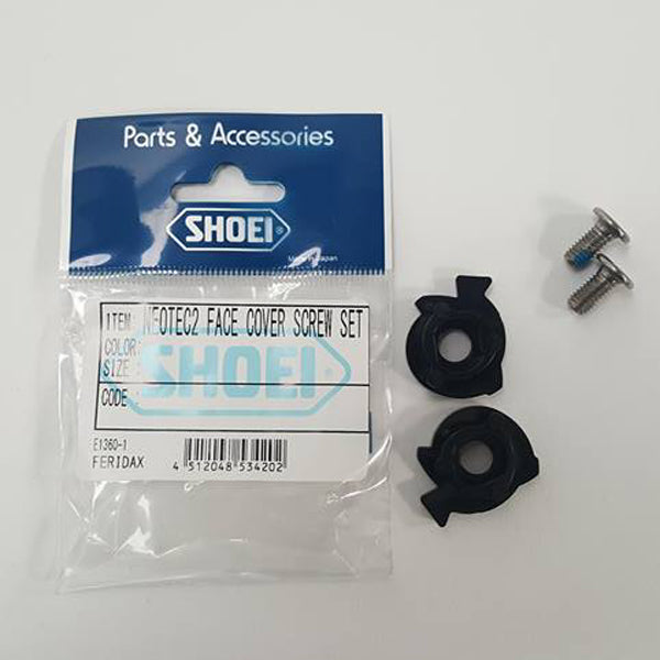 Shoei Face Cover Screw Set Black For Neotec 2 Helmets FREE UK Delivery, FREE 365 Day Returns | Moto Central
