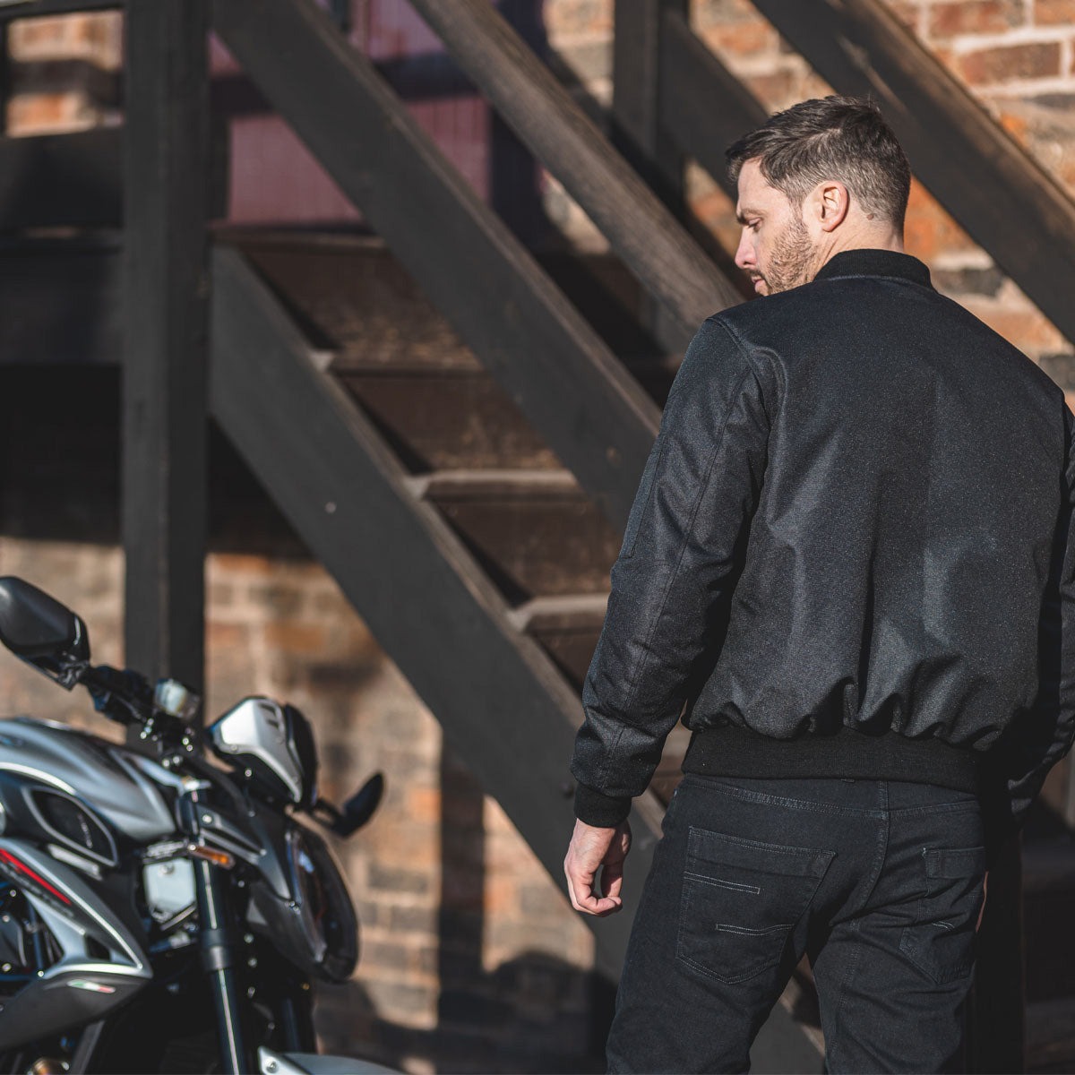Spada Air Force 1 CE Textile Jacket Black FREE UK Delivery, FREE 365 Day Returns | Moto Central