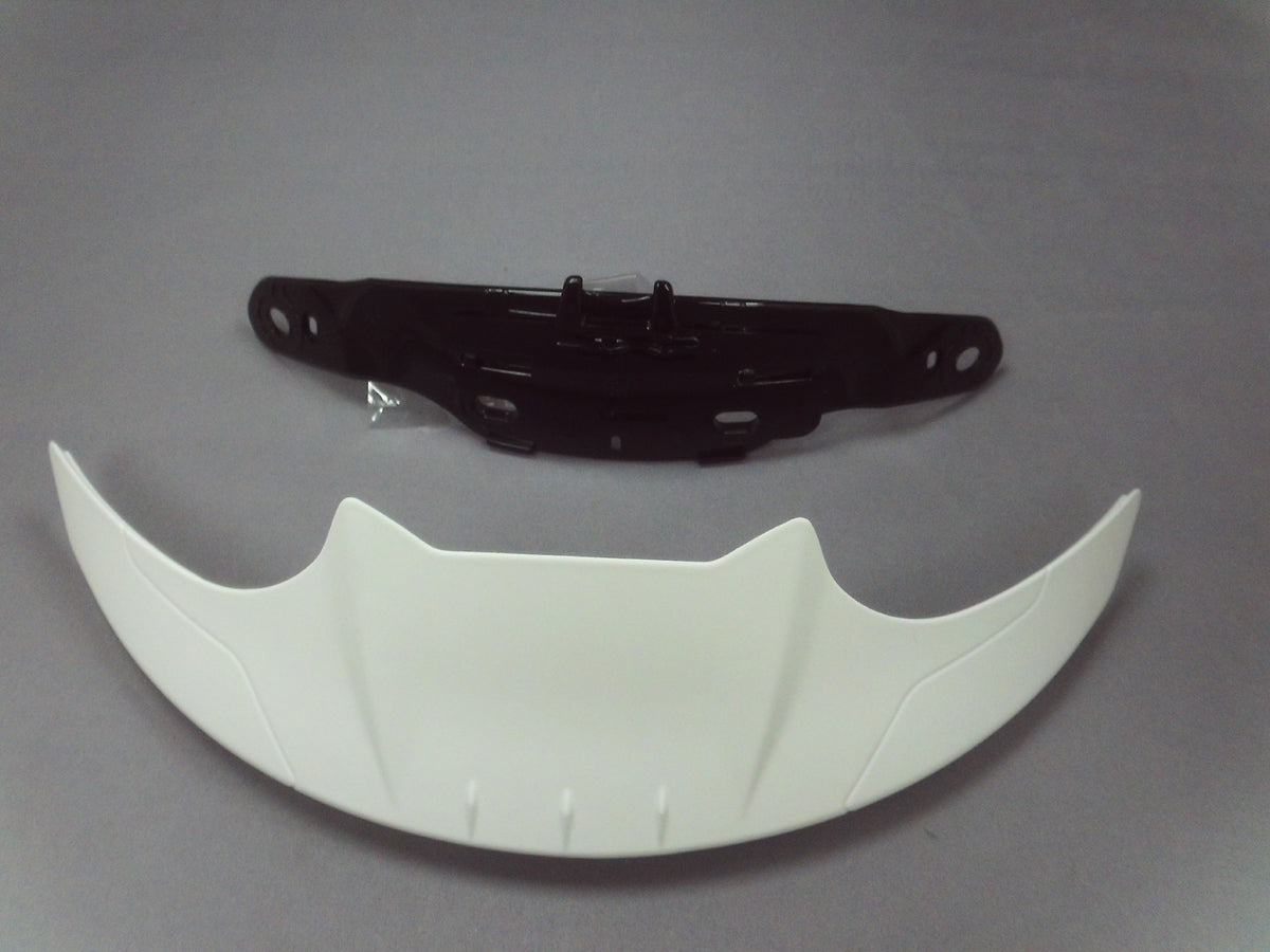 Shoei Top Outlet Spoiler Matt White For NXR Helmets FREE UK Delivery, FREE 365 Day Returns | Moto Central